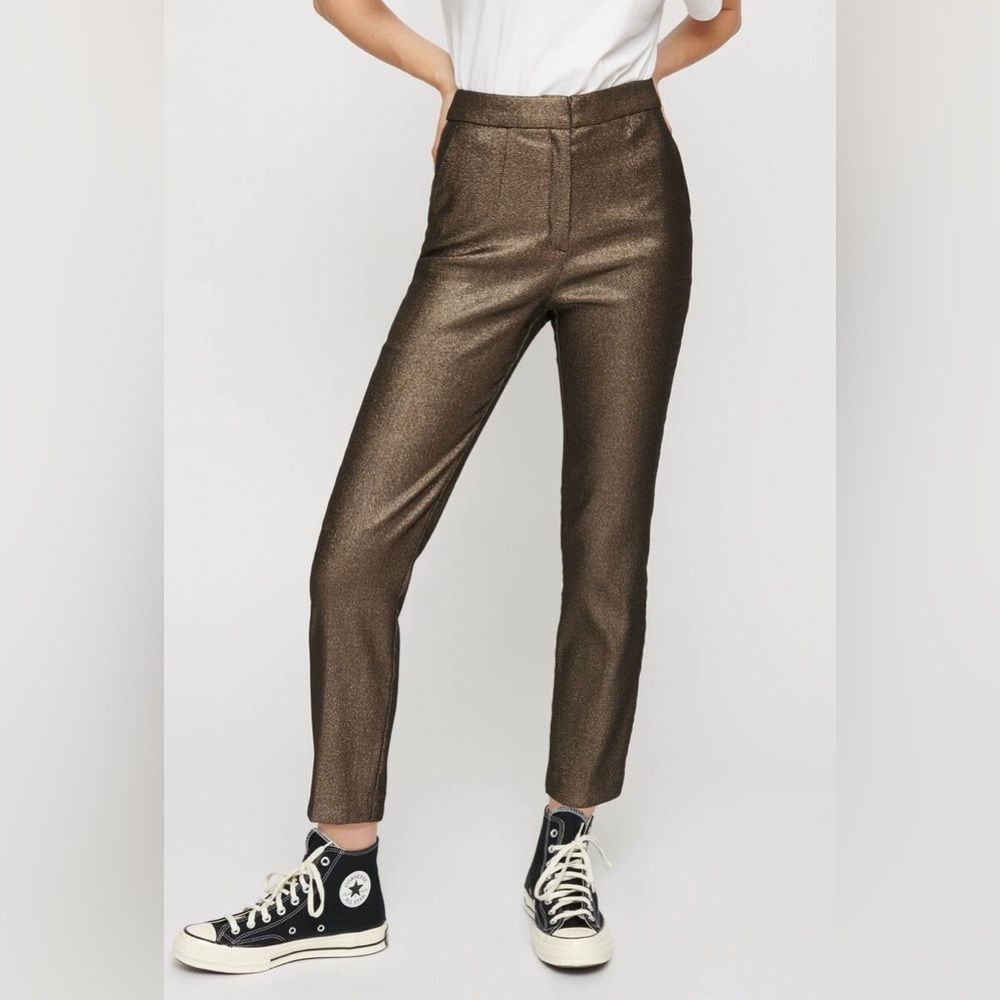Gold and Black Lurex Pants